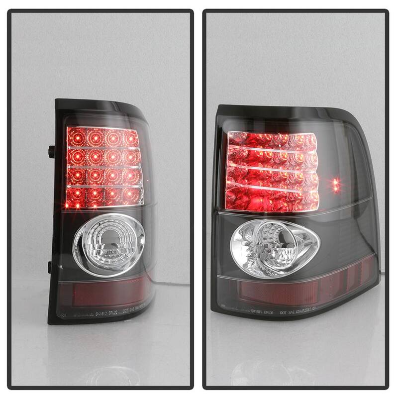 Spyder Auto Ford Explorer 4Dr (Except Sport Trac) 02-05 LED Tail Lights - Black - 5002952