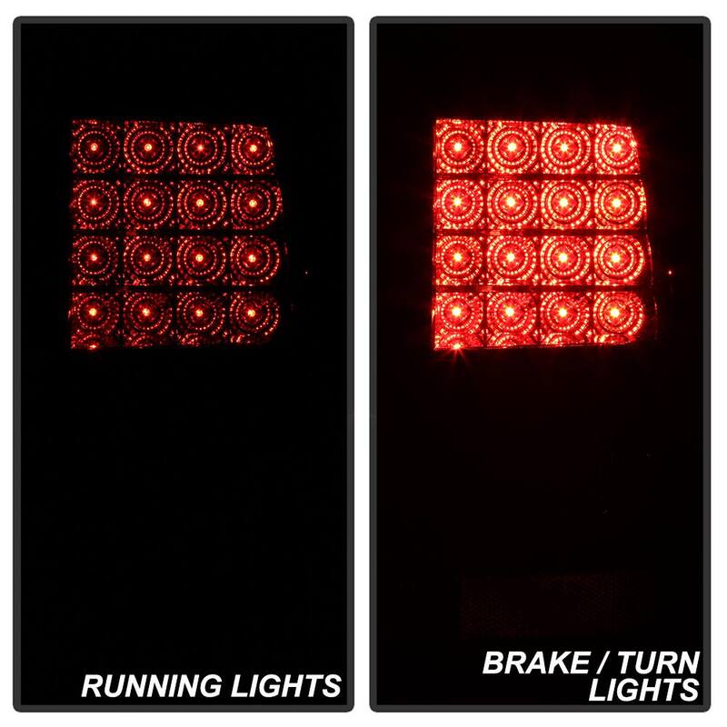 Spyder Auto Ford Explorer 4Dr (Except Sport Trac) 02-05 LED Tail Lights - Black - 5002952