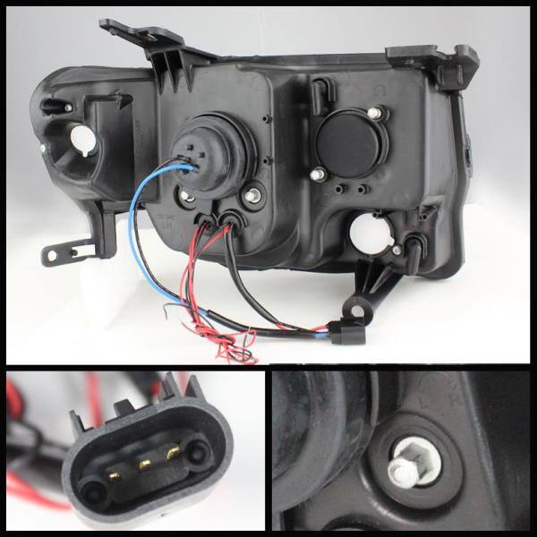 Spyder Auto Ford Escape 08-12 Projector Headlights - Halogen Model Only ( Not Compatible With Xenon/HID Model ) - DRL - Black - 5074225