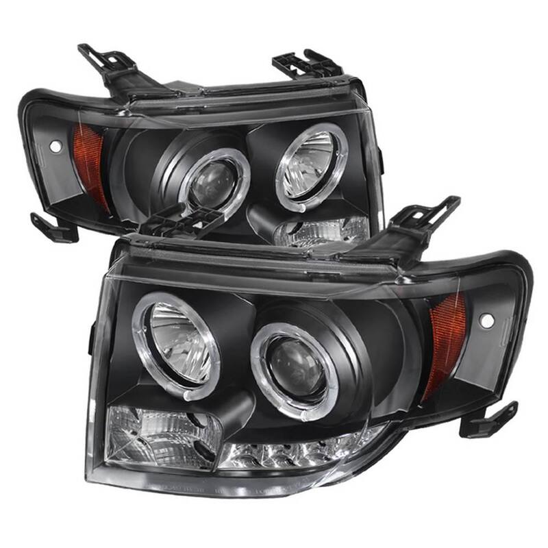 Spyder Auto Ford Escape 08-12 Projector Headlights - Halogen Model Only ( Not Compatible With Xenon/HID Model ) - DRL - Black - 5074225