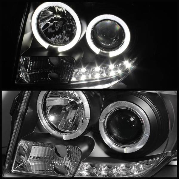 Spyder Auto Ford Escape 08-12 Projector Headlights - Halogen Model Only ( Not Compatible With Xenon/HID Model ) - DRL - Black - 5074225