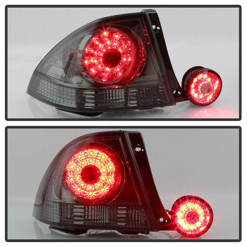 Spyder Auto Lexus IS 300 01-03 ( With Inner Trunk Lights ) LED Tail Lights - Smoke - 5085054
