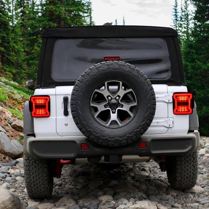 AMERICAN MODIFIED LED Tail Lights for 2018-2019 Jeep Wranglers, Pair - AMJPCA03302