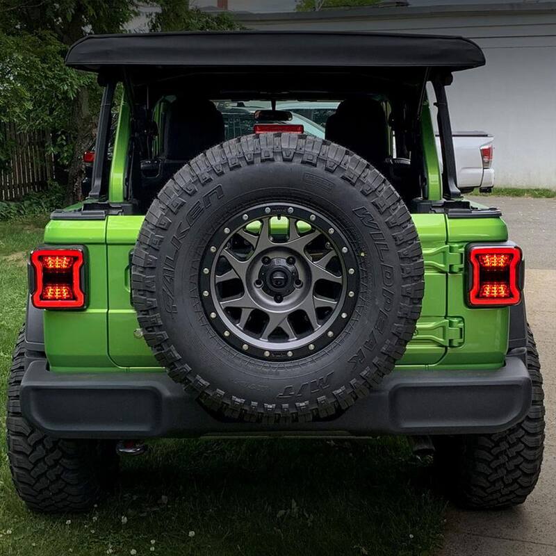 AMERICAN MODIFIED LED Tail Lights for 2018-2019 Jeep Wranglers, Pair - AMJPCA03302