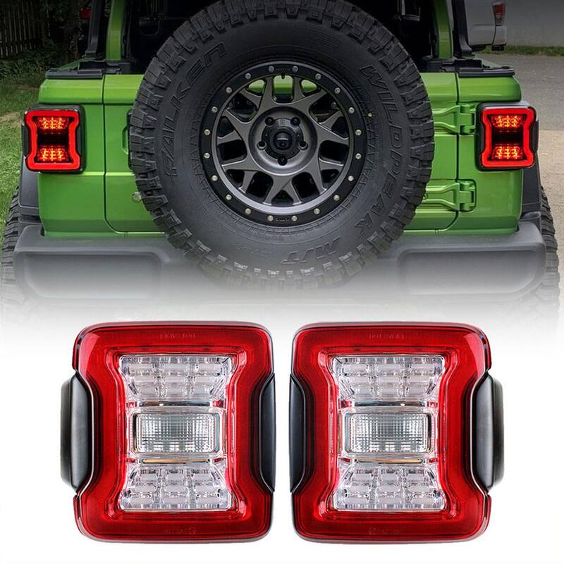 AMERICAN MODIFIED LED Tail Lights for 2018-2019 Jeep Wranglers, Pair - AMJPCA03302