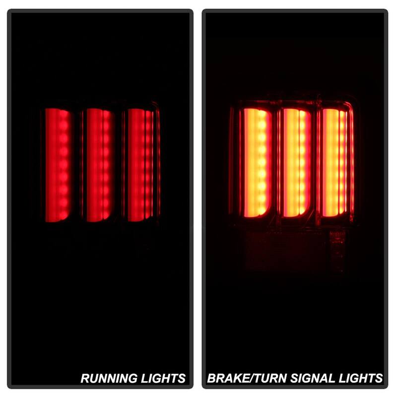 Spyder Auto Jeep Wrangler (JK JKU) 07-18 Version 2 Light Bar Sequential Turn Signal LED Tail Lights - Black Smoke - 5084781
