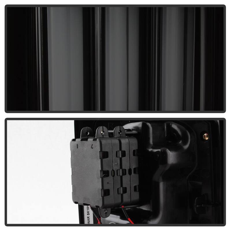 Spyder Auto Jeep Wrangler (JK JKU) 07-18 Version 2 Light Bar Sequential Turn Signal LED Tail Lights - Black Smoke - 5084781