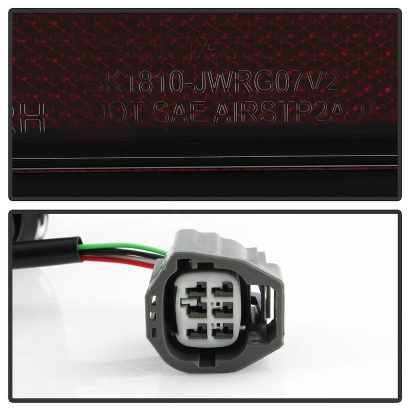 Spyder Auto Jeep Wrangler (JK JKU) 07-18 Version 2 Light Bar Sequential Turn Signal LED Tail Lights - Black Smoke - 5084781