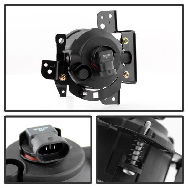Spyder Auto Mitsubishi Mirage 2014-2015 OEM Fog Lights w/Switch - Clear - 5077769