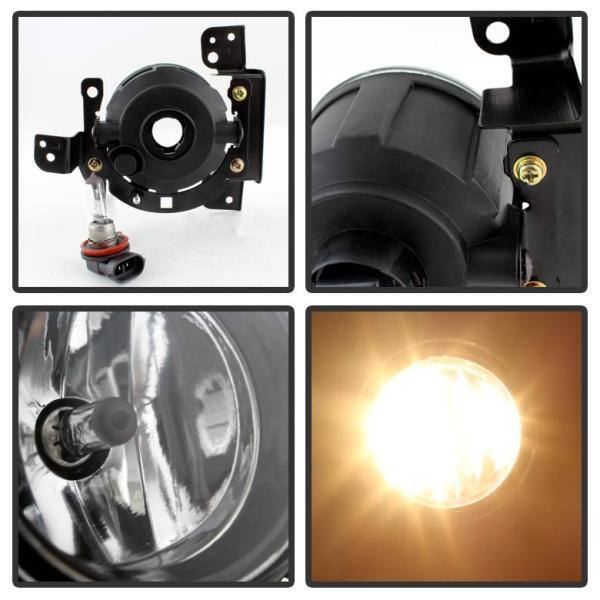 Spyder Auto Mitsubishi Mirage 2014-2015 OEM Fog Lights w/Switch - Clear - 5077769