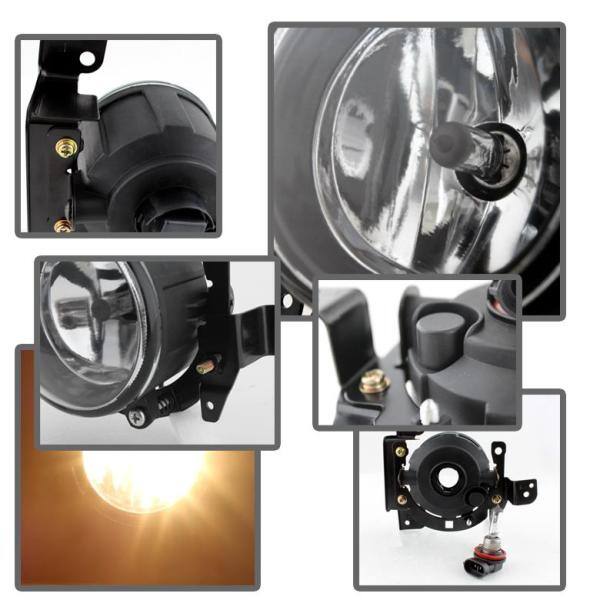 Spyder Auto Mitsubishi Mirage 2014-2015 OEM Fog Lights w/Switch - Clear - 5077769