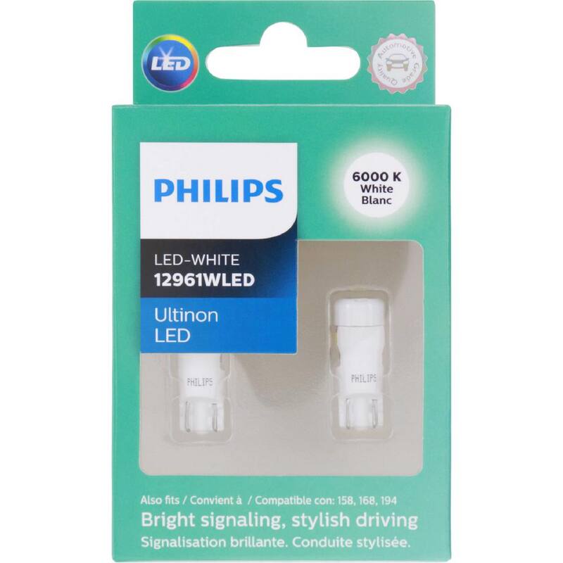 Philips Ultinon LED 12961 White Miniature Bulb (2-Pack) - 12961WLED
