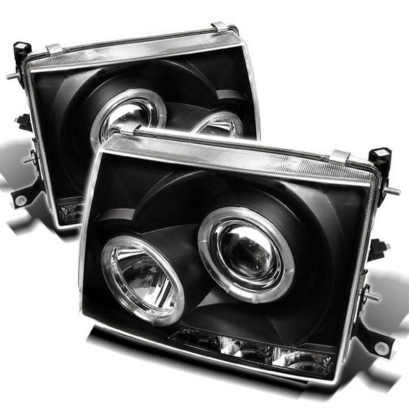 Spyder Auto Toyota Tacoma 97-00 Projector Headlights - LED Halo - LED ( Replaceable LEDs ) - Black - 5011947