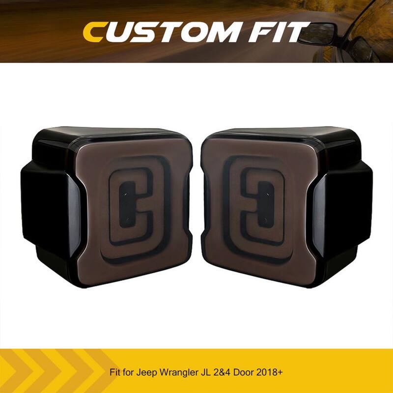 AMERICAN MODIFIED Smoked Tunnel Tail Lights Compatible w/2018-2022 Wrangler JL - AMJPCA03303
