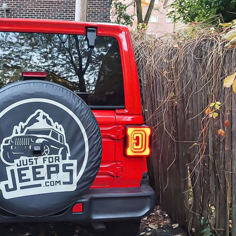 AMERICAN MODIFIED Smoked Tunnel Tail Lights Compatible w/2018-2022 Wrangler JL - AMJPCA03303