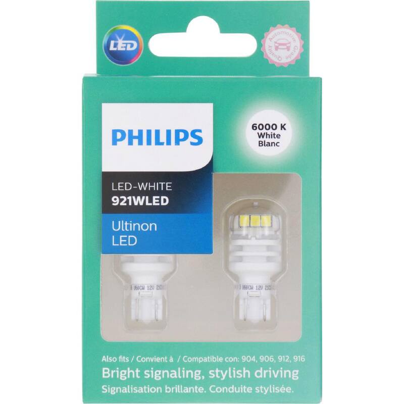 Philips Ultinon LED 921 White Miniature Bulb (2-Pack) - 921WLED