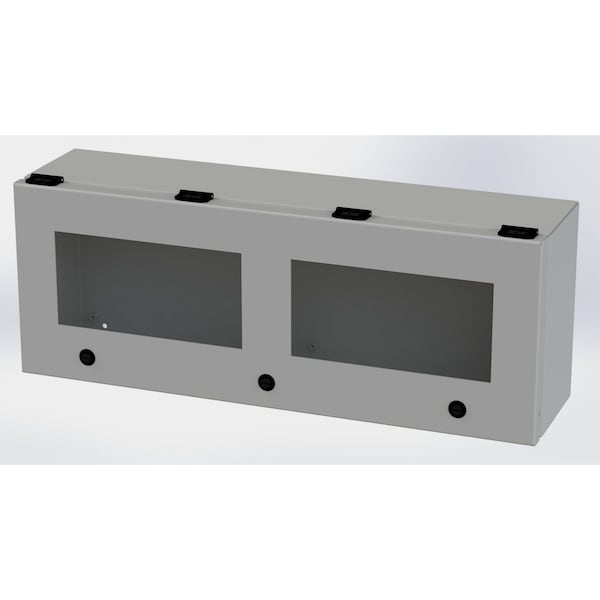 Saginaw Control & Engineering Carbon Steel Electrical Enclosures, 9 in H, 6 in D, 24 in W, NEMA 3R, 4, 12, 13, Hinged - SCE-L9246ELJW
