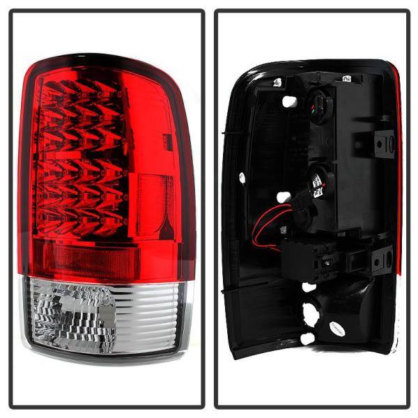 Spyder Auto Chevy Suburban/Tahoe 1500/2500 00-06 / GMC Yukon/Yukon XL 00-06 LED Tail Lights - Red Clear - 5001542