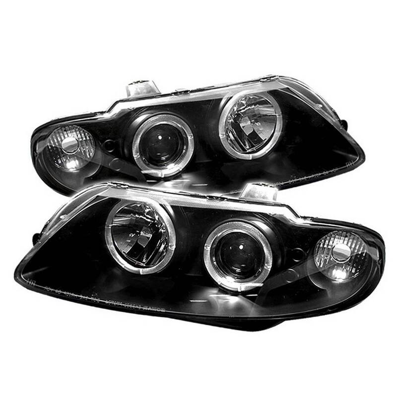 Spyder Auto Pontiac GTO 04-06 Projector Headlights - LED Halo - LED ( Replaceable LEDs ) - Black - 5011749
