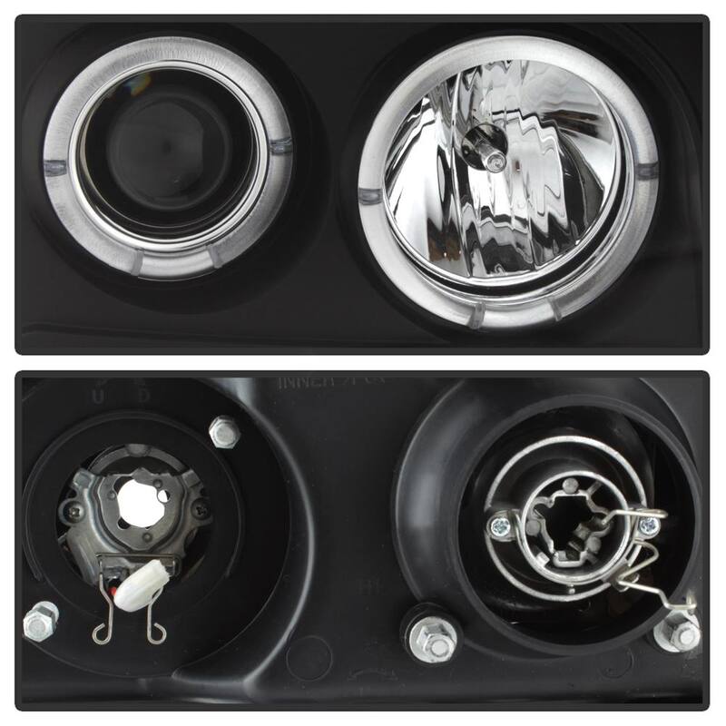 Spyder Auto GMC Sierra 1500/2500/3500 07-13 / GMC Sierra Denali 08-13 Projector Headlights - LED Halo - Black - 5010605