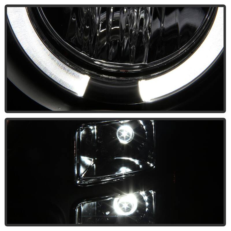 Spyder Auto GMC Sierra 1500/2500/3500 07-13 / GMC Sierra Denali 08-13 Projector Headlights - LED Halo - Black - 5010605