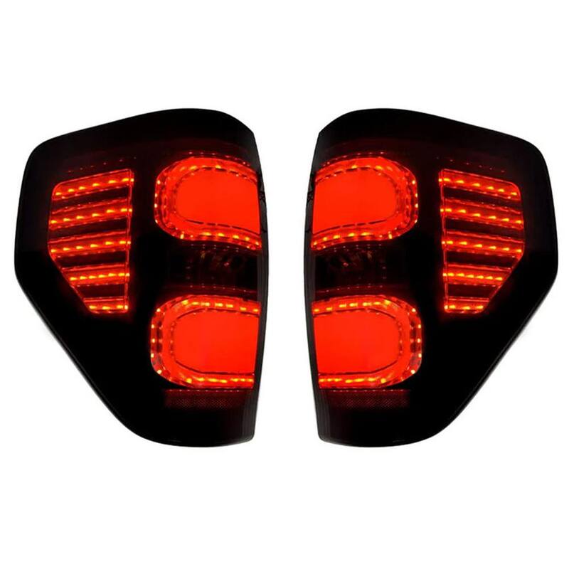 AMERICAN MODIFIED Smoked LED Tail Lights with Turn Signal for 09-14 Ford F150 - AMFMAC00203