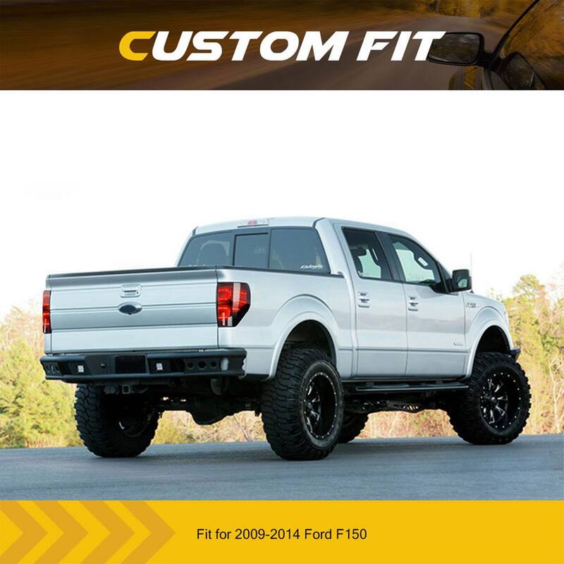 AMERICAN MODIFIED Smoked LED Tail Lights with Turn Signal for 09-14 Ford F150 - AMFMAC00203