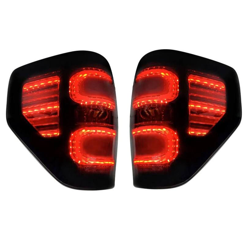 AMERICAN MODIFIED Smoked LED Tail Lights with Turn Signal for 09-14 Ford F150 - AMFMAC00203