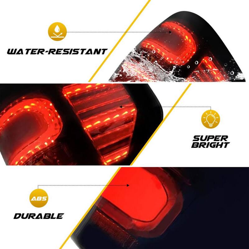 AMERICAN MODIFIED Smoked LED Tail Lights with Turn Signal for 09-14 Ford F150 - AMFMAC00203