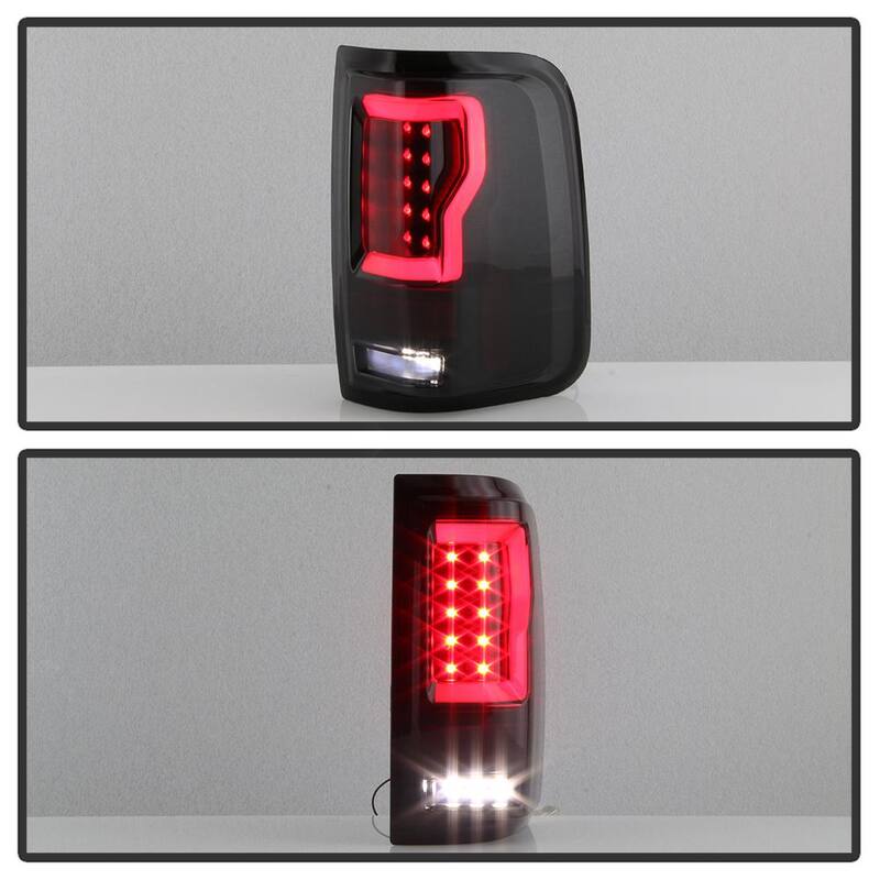 Spyder Auto Ford F150 Styleside 04-08 (Not Fit Heritage & SVT) Version 2 Light Bar LED Tail Lights - Black Smoke - 5084187
