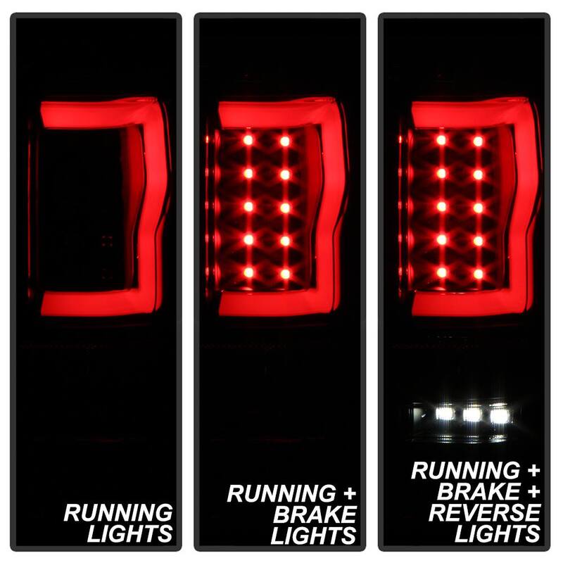 Spyder Auto Ford F150 Styleside 04-08 (Not Fit Heritage & SVT) Version 2 Light Bar LED Tail Lights - Black Smoke - 5084187
