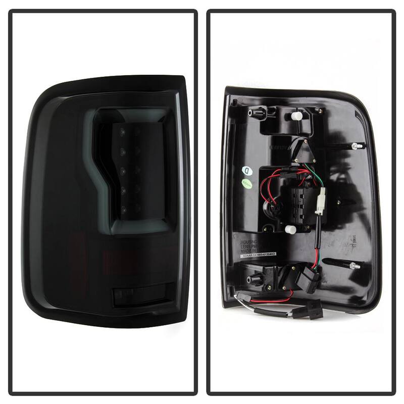 Spyder Auto Ford F150 Styleside 04-08 (Not Fit Heritage & SVT) Version 2 Light Bar LED Tail Lights - Black Smoke - 5084187