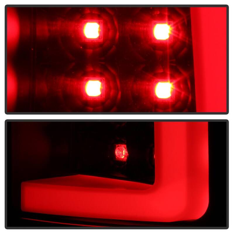 Spyder Auto Chevy Silverado 07-13(Doesn't fit 2010 Model With Dual Reverse Socket 921 Bulb)Version 3 Light Bar LED Tail Light-Black - 5084088