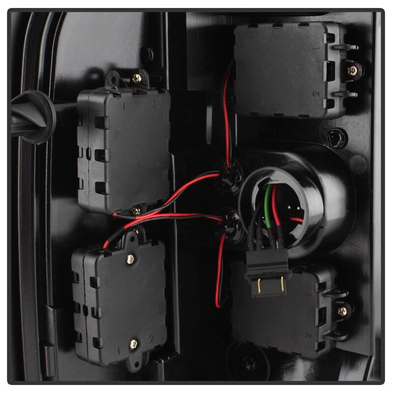Spyder Auto Chevy Silverado 07-13(Doesn't fit 2010 Model With Dual Reverse Socket 921 Bulb)Version 3 Light Bar LED Tail Light-Black - 5084088