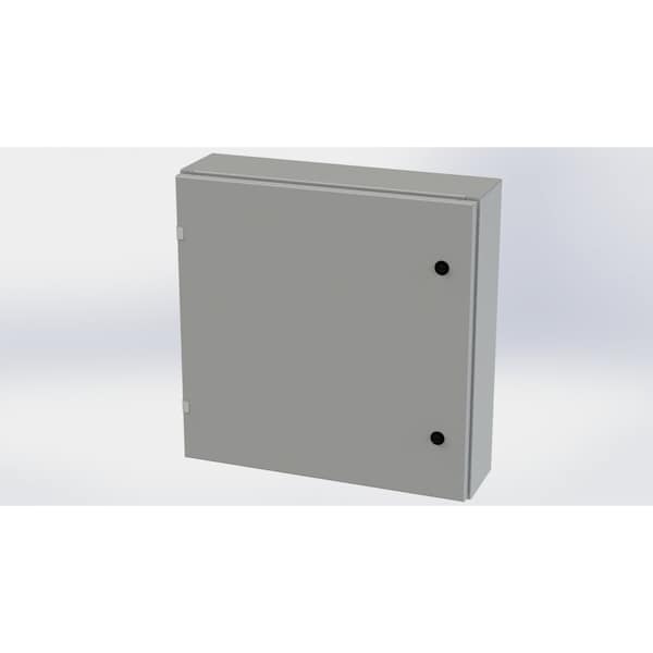 Saginaw Control & Engineering Carbon Steel Electrical Enclosures, 24 in H, 6 in D, 24 in W, NEMA 3R, 4, 12, 13, Hinged - SCE-24EL2406LP
