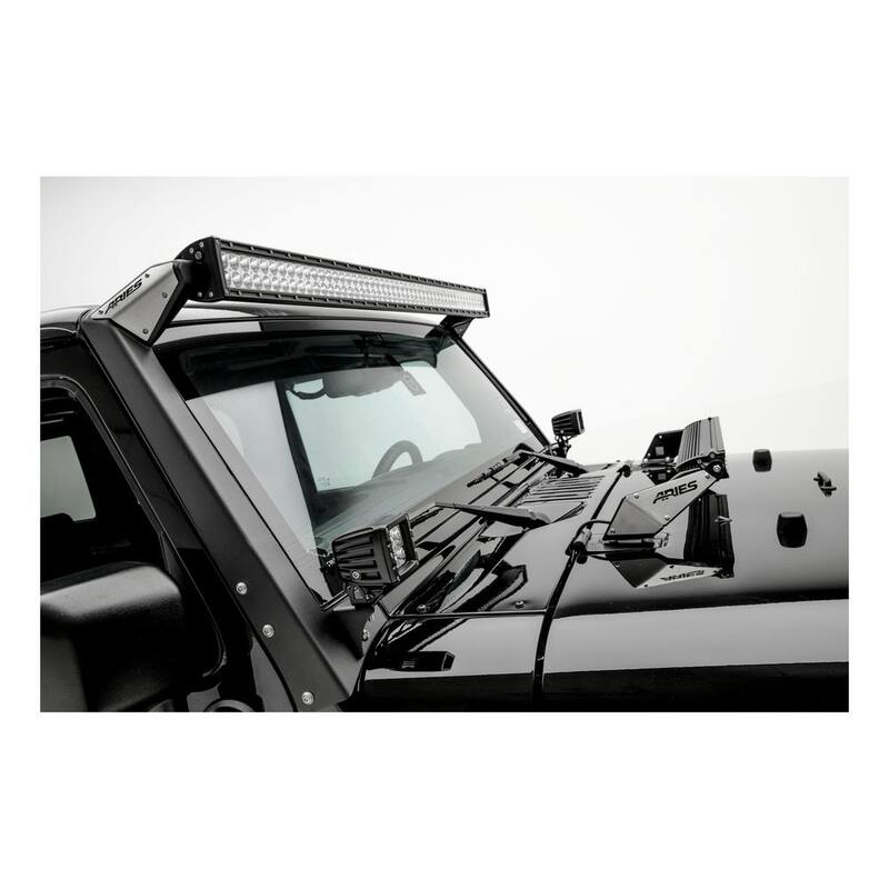 Aries Jeep JK Roof Light Mounting Brackets - 15911