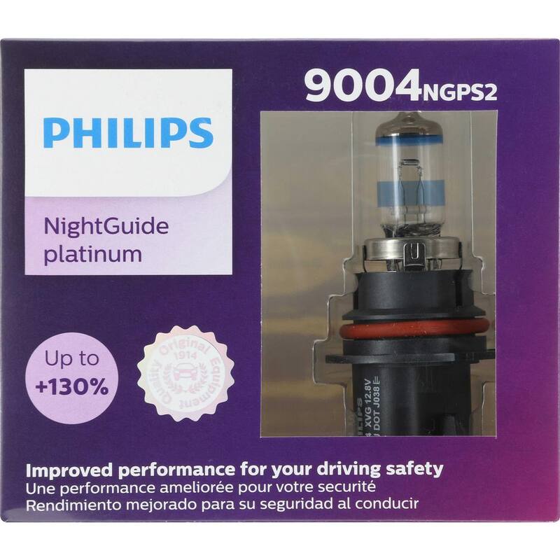 Philips Nightguide Platinum 9004 Headlight/Fog Light (2-Pack) - 9004NGPS2