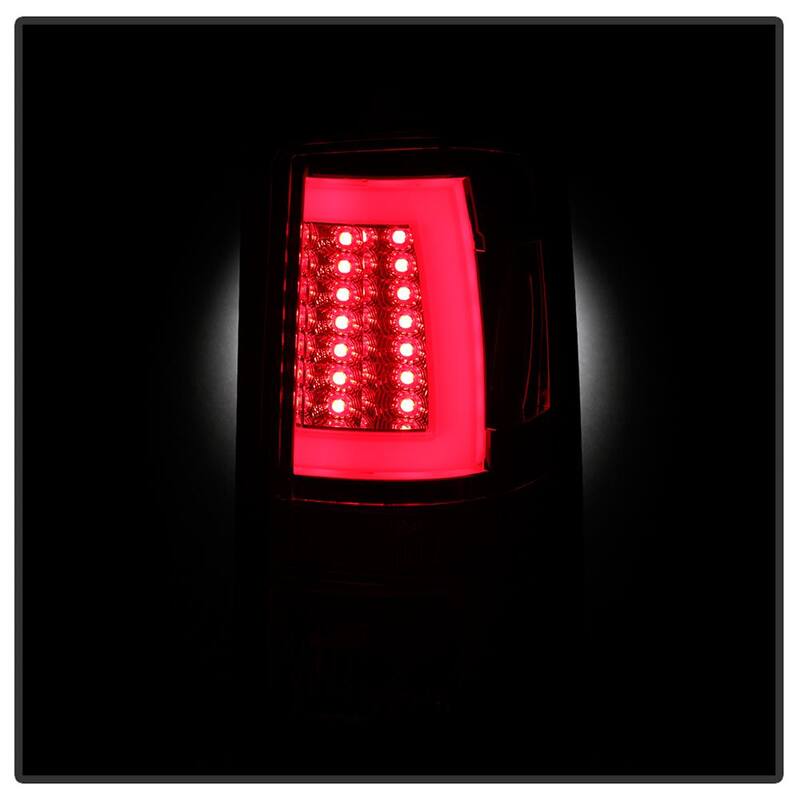 Spyder Auto Chevy Suburban/Tahoe 1500/2500 00-06 / GMC Yukon/Yukon XL 00-06 Version 2 Light Bar LED Tail Lights - Red Clear - 5084163