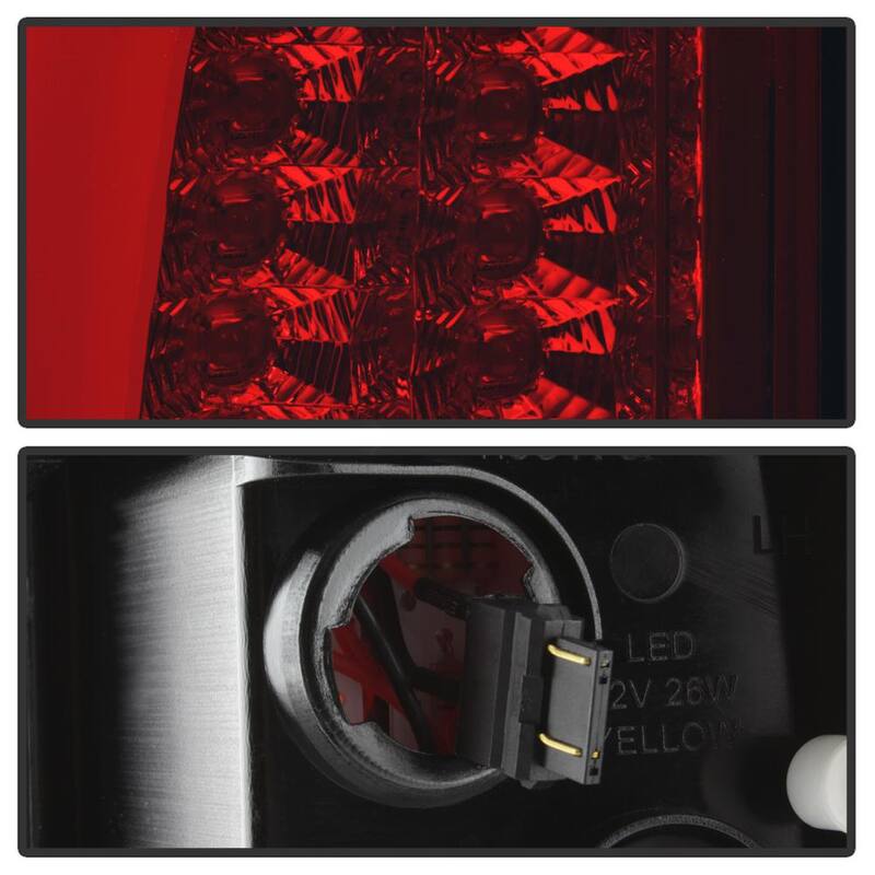 Spyder Auto Chevy Suburban/Tahoe 1500/2500 00-06 / GMC Yukon/Yukon XL 00-06 Version 2 Light Bar LED Tail Lights - Red Clear - 5084163