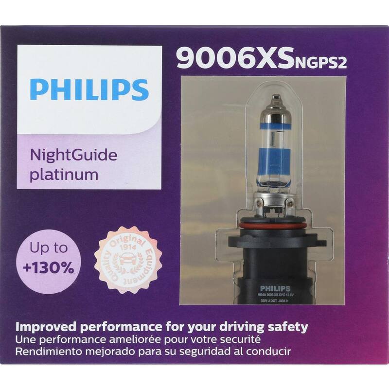 Philips NightGuide Platinum 9006XS White Headlight/Fog Light (2-Pack) - 9006XSNGPS2