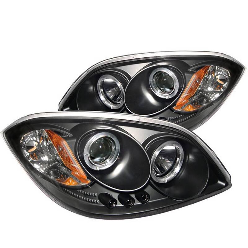 Spyder Auto Chevy Cobalt 05-10 / Pontiac G5 07-09 / Pontiac Pursuit 05-06 Projector Headlights - LED Halo - Black - 5009326