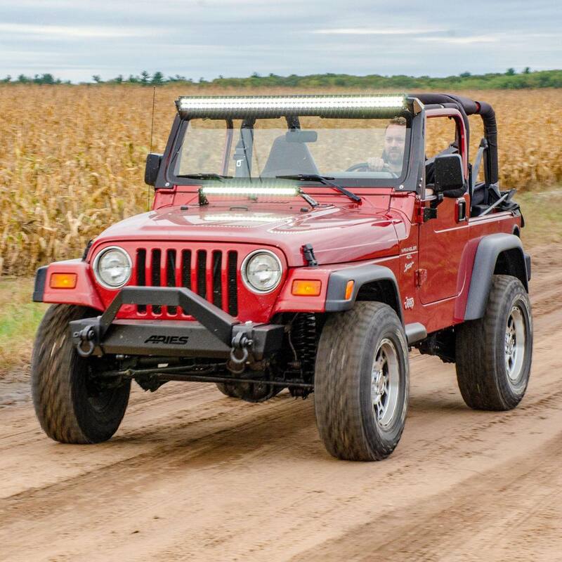Aries Jeep TJ Hood Light Mounting Brackets - 15913