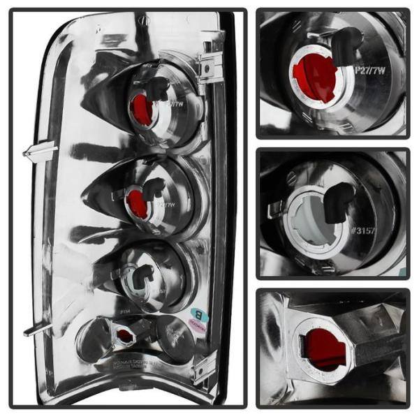 Spyder Auto Chevy Silverado 1500/2500 03-06 and 2007 Silverado Classic (Doesn't fit Stepside ) Euro Style Tail Lights - Black Smoke - 5078018