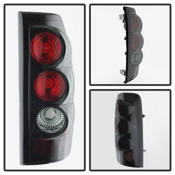 Spyder Auto Chevy Silverado 1500/2500 03-06 and 2007 Silverado Classic (Doesn't fit Stepside ) Euro Style Tail Lights - Black Smoke - 5078018