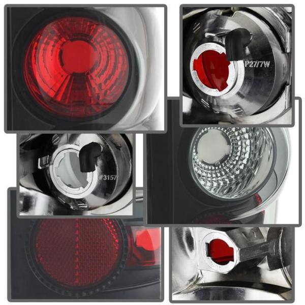 Spyder Auto Chevy Silverado 1500/2500 03-06 and 2007 Silverado Classic (Doesn't fit Stepside ) Euro Style Tail Lights - Black Smoke - 5078018