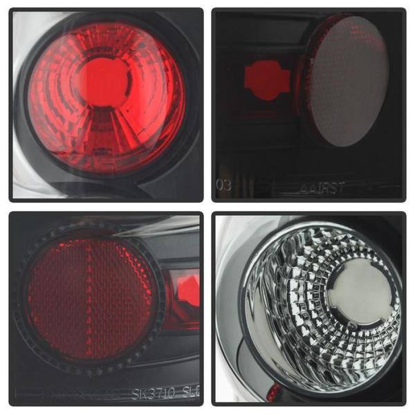 Spyder Auto Chevy Silverado 1500/2500 03-06 and 2007 Silverado Classic (Doesn't fit Stepside ) Euro Style Tail Lights - Black Smoke - 5078018