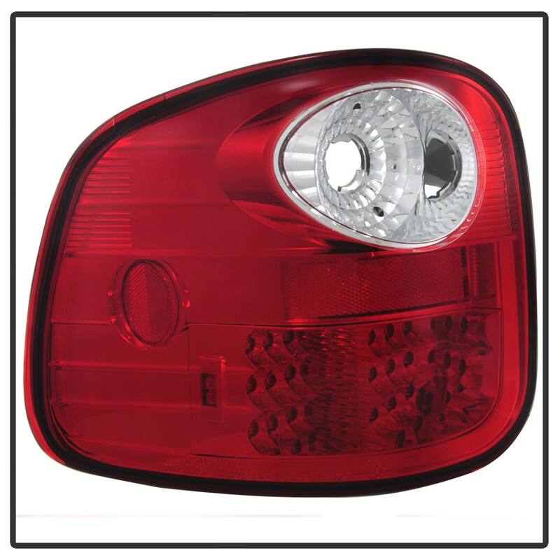 Spyder Auto Ford F150 Flareside 97-03 LED Tail Lights - Red Clear - 5003423