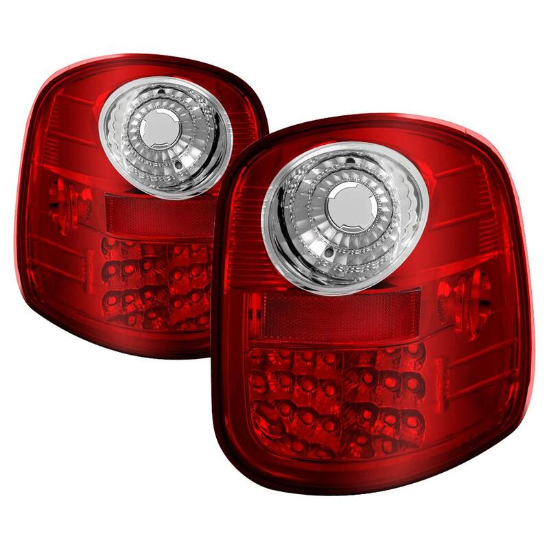 Spyder Auto Ford F150 Flareside 97-03 LED Tail Lights - Red Clear - 5003423