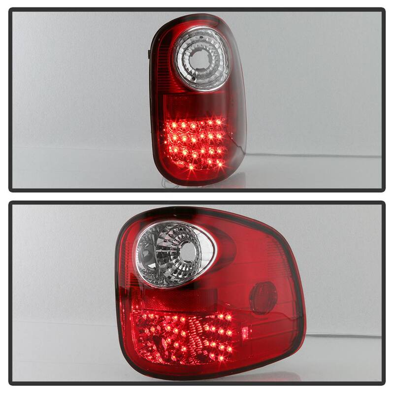 Spyder Auto Ford F150 Flareside 97-03 LED Tail Lights - Red Clear - 5003423