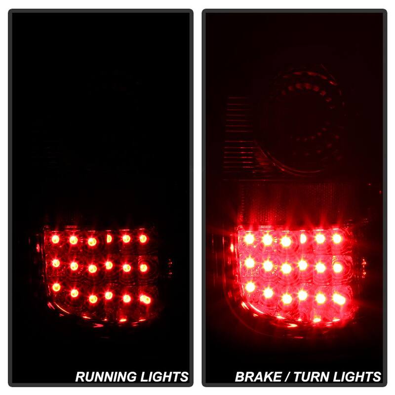 Spyder Auto Ford F150 Flareside 97-03 LED Tail Lights - Red Clear - 5003423
